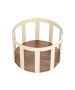 Φρουτιέρα 24x24x12,7cm Μεταλλική-Ξύλο Ακακίας Estia Home Art Bamboo Essentials Ivory 01-24772