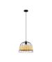 Φωτιστικό Κρεμαστό Ø370xH265mm 1xE27 Μαύρο Ράταν Eglo Anwick 43311