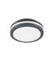 Πλαφονιέρα Οροφής IP54 Ανθρακί 30x9cm LED 11w 3000K 1180lm Trio Lighting Piave 676960142