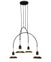 HL-3528-4 EVERDINA BLACK PENDANT HOMELIGHTING 77-3825