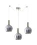SE21-NM-4-GL2-NM3 ADEPT TUBE Nickel Matt Pendant Smoked Glass+ HOMELIGHTING 77-8401