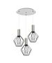 SE21-NM-4-3NM-GR1 ADEPT TUBE Nickel Matt Pendant Black Metal Grid+ HOMELIGHTING 77-8439