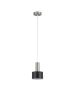 SE21-NM-4-MS1 ADEPT TUBE Nickel Matt Pendant Black Metal Shade+ HOMELIGHTING 77-8449