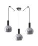SE21-BL-4-BL3-GL2 ADEPT TUBE Black Pendant Smoked Glass+ HOMELIGHTING 77-8492