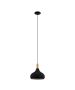 Κρεμαστό Φωτιστικό Μαύρο-Καφέ 28xH110cm 1xE27 Eglo Sabinar 900162