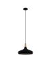 Κρεμαστό Φωτιστικό Μαύρο-Καφέ 40xH110cm 1xE27 Eglo Sabinar 900163