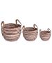 Σετ 3 καλάθια σε καφέ χρώμα 35x28cm / 28x22cm / 23x19cm DF-596C Etoile DF-596C