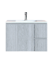 Έπιπλο Μπάνιου 70 εκ. με Νιπτήρα Χρώμα Canyon Greyish Sanitec Alba C 70