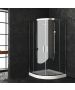 Καμπίνα Ημικυκλική R55 90x90εκ. Ύψος 190 εκ.2 Σταθ. -2 Συρ. 6 χιλ. Κρύσταλλο Securit Αφαλάτωση Orabella Vitalia Angolo Easy Fix 30100 