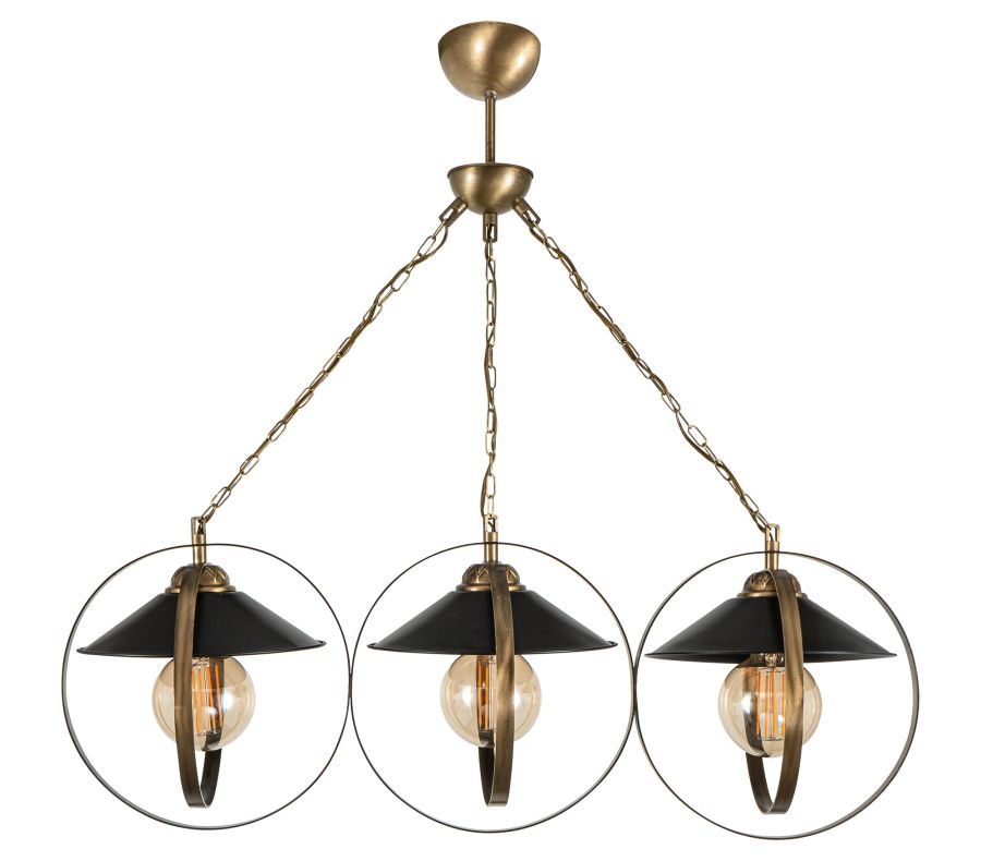 PDT 2062-3 # ΚΡΕΜ. 3/Φ ΔΥΟ ΜΕΤΑΛΛΙΚΟΙ ΚΥΚΛΟΙ ΣΥΝΔΥΑΣΜΟΣ ΜΕ ΚΑΜΠΑΝΑ Ε 27 ARlight 0103463