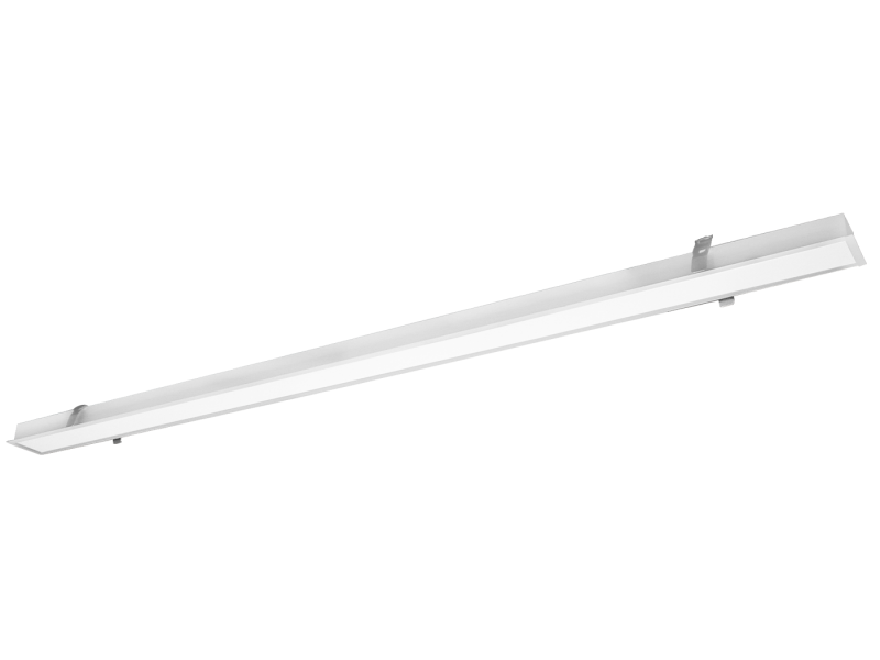 Γραμμικό Φωτιστικό Χωνευτό 180 εκ. With Trim 220-240V Dim 0-10V  Led 80w 7100lm 3000K Αλουμίνιο Λευκό Viokef Station Recessed 3911-0315-3-W-D
