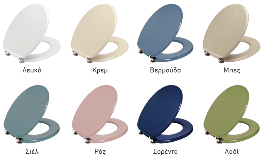 Κάλυμμα Λεκάνης WC Β.Τ Βακελιτικό Λευκό 43,5-44,5x37cm Οπές 14-17cm Elvit 0011