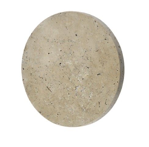 InLight Επιτοίχιο φωτιστικό γκρι από travertine marble LED 6.5W D:25cm 43068-A