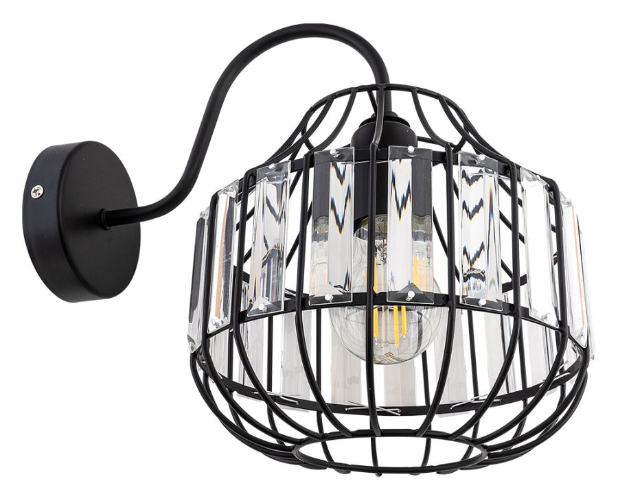 WLC 7048 BK # ΑΠΛΙΚΑ ΜΑΥΡΗ ΜΕ ΚΡΥΣΤΑΛΛΑ 1ΧΕ27 ARlight 0144109