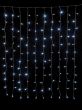 240Led Σταθερή Συμμετρική Κουρτίνα Με Επέκταση Ip44 200 x 100(h)cm ,Με Διάφανο Καλώδιο/Λευκό Λαμπάκι (Kelvin: 6.000 - 10.000) Lianos 60275
