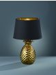 Πορτατίφ 28xH23cm 1xE27 Μαύρο Καπέλο Χρυσαφί  Βάση Trio Lighting Pineapple R50431079