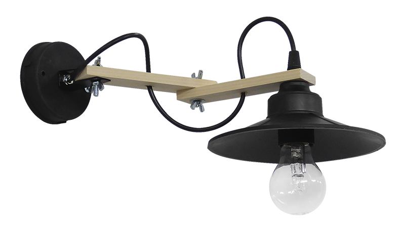 Φωτιστικό τοίχου σπαστό 2πλο μαύρο BREAK-152ΑΡ BLACK Heronia 31-1240