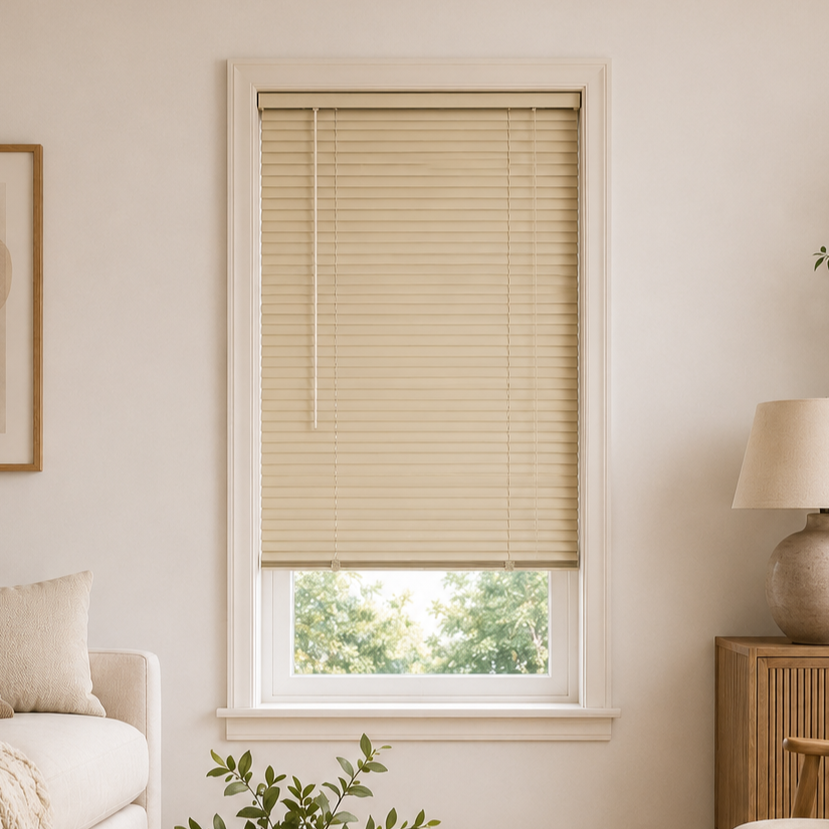 Μεταλλικό Στόρι αλουμινίου 25mm 100x140cm Μπεζ MRShome DRV-BG100140