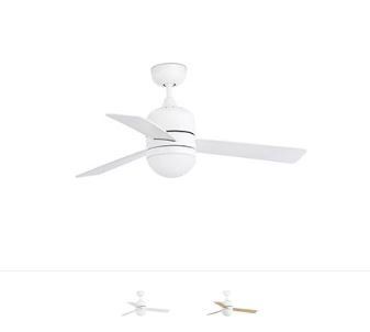 Ανεμιστήρας Οροφής Small Ø102cm 47w με Φωτισμό 2*Ε14,Κορμός Λευκό, Τρία Πτερύγια Λευκό+ΣφένδαμοςΑντιστρεφόμενα,Remote Control,Faro Cebu 33606