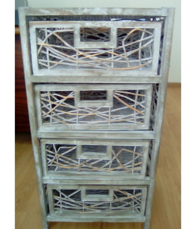 Συρταριέρα 40x30xH78cm Ξύλινη 4 Συρτάρια Etoile BB-756