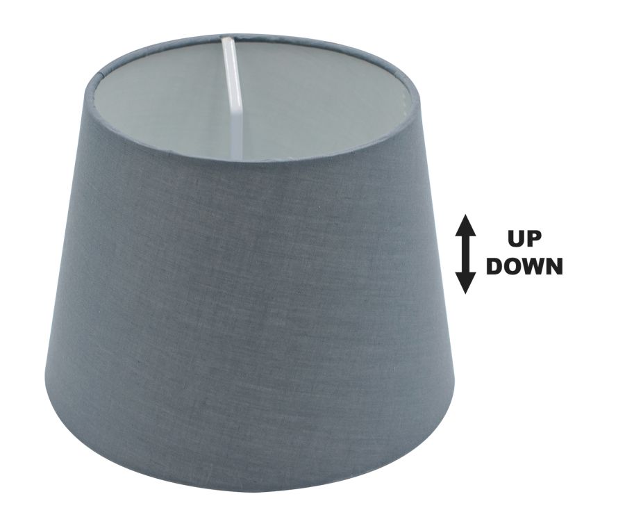 SPC 20 PT E14 (d20-15-H15) ΚΑΠΕΛΟ ΓΚΡΙ ΣΚΟΥΡΟ ΥΦΑΣΜΑ UP/DOWN ARlight 0284144