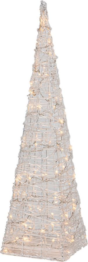 40Led Φωτιζόμενη Ακρυλική Πυραμίδα Με Μετασχηματιστή Ip44 Με Θερμό Φωτισμό 60cm Lianos 80451