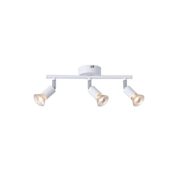 ΣΠΟΤ ΚΙΝΗΤΟ ΜΕΤΑΛΛΟ 3ΦΩΤΟ 2XGU10 Max 7W 300X80X125mm ΛΕΥΚΟ ARTE ILLUMINA VORRAS Eurolamp 145-25241