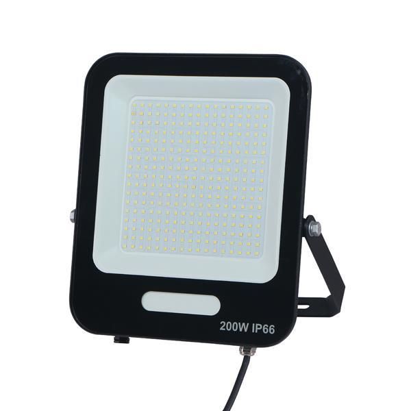 ΠΡΟΒΟΛΕΑΣ LED SMD 200W ΜΑΥΡΟΣ IP66 6500K PLUS Eurolamp 147-69021