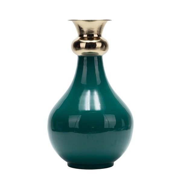 ΒΑΖΟ ΜΕΤΑΛΛΙΚΟ ΜΠΕΖ - ΧΡΥΣΟ 18x9x30cm Eurolamp 819-01824