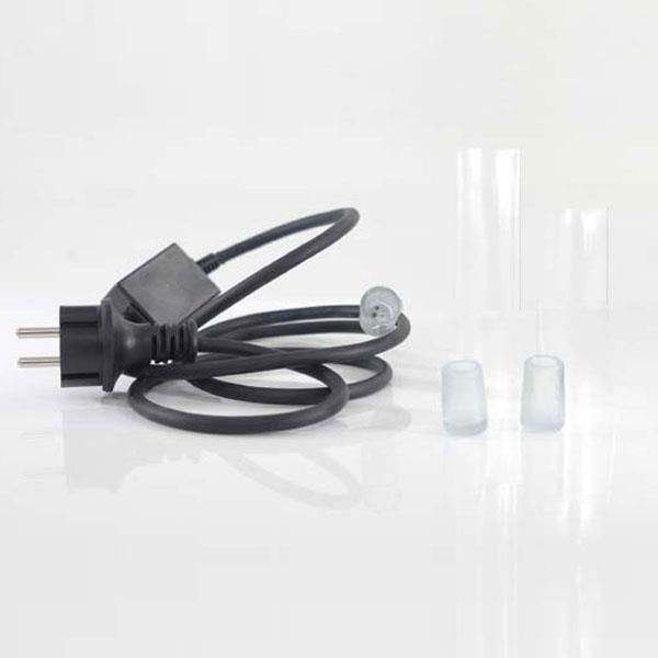 ΣET 5τεμ, ΚΑΛΩΔΙΟ 1.50m, ΤΑΠΑ ΚΑΙ ΣΥΝΔΕΣΜΟΣ ΓΙΑ LED ΔΙΚΑΝΑΛΟ ΦΩΤΟΣΩΛΗΝΑ, IP44 Eurolamp 600-22251