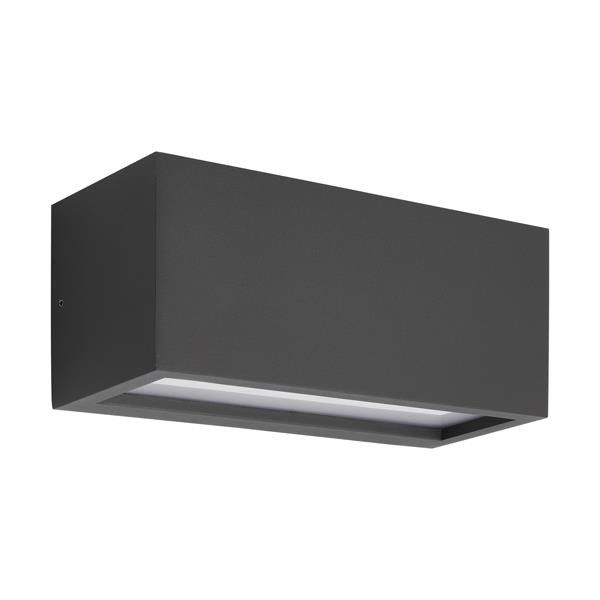 ΑΠΛΙΚΑ ΤΟΙΧΟΥ 1XΕ27 250X110X10 IP54 ΓΡΑΦΙΤΗ UP DOWN ARTE ILLUMINA AMIGO Eurolamp 145-20634