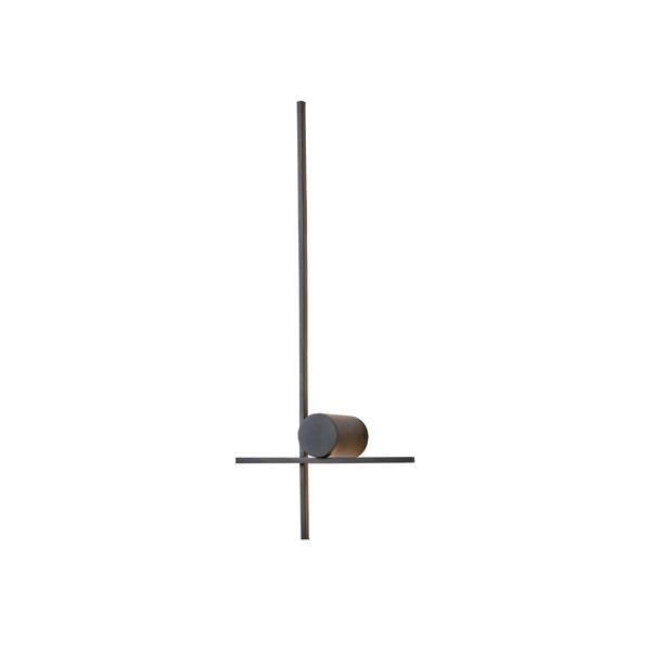 ΑΠΛΙΚΑ TOIXOY ΜΕΤΑΛΛΟ-ΑΚΡΥΛΙΚΟ LED 12W 840Lm 3000K 600X260X60mm ΔΕΞΙΑ ΜΑΥΡΟ ARTE ILLUMINA CLIO Eurolamp 144-58023