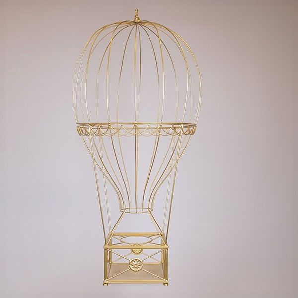 ΜΕΤΑΛΛΙΚΟ ΑΕΡΟΣΤΑΤΟ, ΧΡΥΣΟ, 60x60x122cm Eurolamp 600-48097