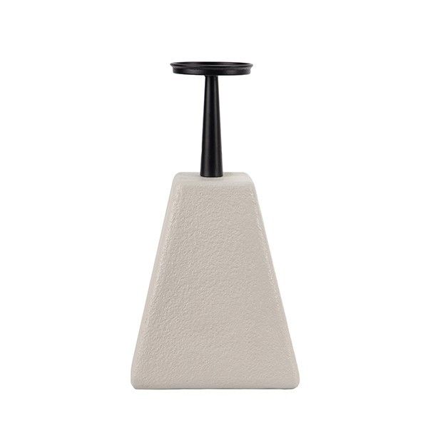ΚΗΡΟΠΗΓΙΟ MDF - ΜΕΤΑΛΛΙΚΟ ΛΕΥΚΟ - ΜΑΥΡΟ 20x20x38cm Eurolamp 819-01530