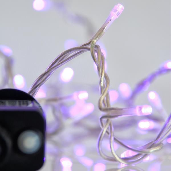 ΣΕΙΡΑ, 240 LED 3mm, 31V ΜΕΤΑΣΧΗΜΑΤΙΣΤΗ, 8 ΠΡΟΓΡΑΜΜΑΤΑ & ΜΝΗΜΗ, ΔΙΑΦΑΝΟ PVC ΚΑΛΩΔΙΟ, ΜΩΒ LED ΑΝΑ 5cm, ΠΡΟΕΚΤΑΣΗ ΠΑΡΟΧΗΣ 3m, ΙΡ44 Eurolamp 600-14177