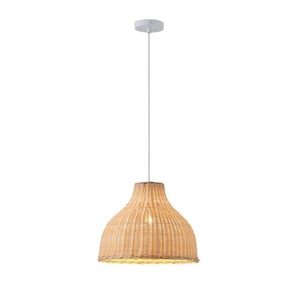 ΦΩΤΙΣΤΙΚΟ ΚΡΕΜΑΣΤΟ BAMBOO ΜΟΝΟΦΩΤΟ 1X1XE27 Max 15W Φ330X1440mm ΜΠΕΖ ARTE ILLUMINA COASTAL Eurolamp 144-33090