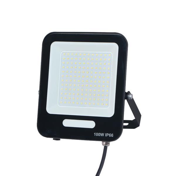 ΠΡΟΒΟΛΕΑΣ LED SMD 100W ΜΑΥΡΟΣ IP66 4000K PLUS Eurolamp 147-69016