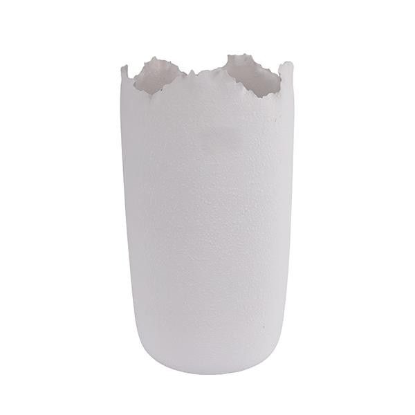 ΒΑΖΟ ΚΕΡΑΜΙΚΟ ΛΕΥΚΟ 21x21x37.5cm Eurolamp 819-01854