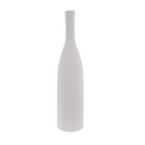 ΒΑΖΟ ΜΠΟΥΚΑΛΙ ΚΕΡΑΜΙΚΟ ΛΕΥΚΟ 16.5x16.5x68cm Eurolamp 819-01842