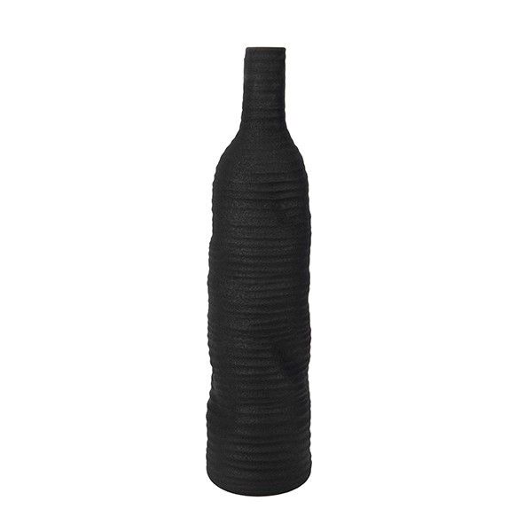 ΒΑΖΟ ΠΟΡΣΕΛΑΝΙΝΟ ΜΑΥΡΟ 13x13x60.5cm Eurolamp 819-01625