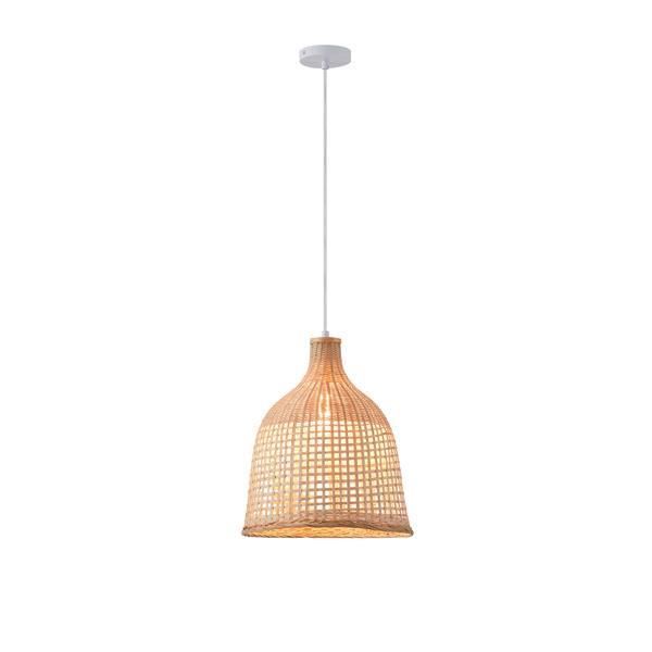 ΦΩΤΙΣΤΙΚΟ ΚΡΕΜΑΣΤΟ BAMBOO ΜΟΝΟΦΩΤΟ 1XE27 Max 15W Φ310X1580mm ΜΠΕΖ ARTE ILLUMINA EARTHY Eurolamp 144-33096