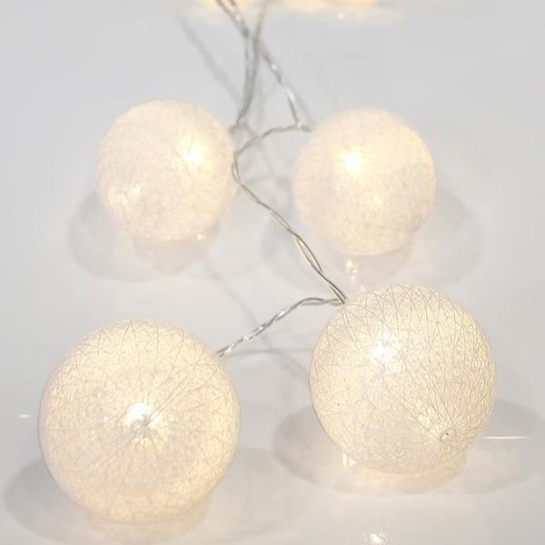 ΣΕΙΡΑ, 10 LED 5mm, ΒΑΜΒΑΚΕΡΕΣ ΔΙΑΚΟΣΜΗΤΙΚΕΣ ΜΠΑΛΕΣ 6cm, ΜΠΑΤΑΡΙΑΣ 3xAA, ΔΙΑΦΑΝΟ PVC ΚΑΛΩΔΙΟ, ΘΕΡΜO ΛΕΥΚO LED ΑΝΑ 15cm, ΠΡΟΕΚΤΑΣΗ ΠΑΡΟΧΗΣ 50cm, IP20 Eurolamp 600-11122