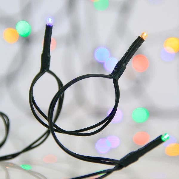 ΣΕΙΡΑ, 720 LED 3mm, 31V ΜΕΤΑΣΧΗΜΑΤΙΣΤΗ, ΣΤΑΘΕΡΟ, ΠΡΑΣΙΝΟ PVC ΚΑΛΩΔΙΟ, ΠΟΛΥΧΡΩΜΟ LED, ΑΝΑ 7,5cm, ΠΡΟΕΚΤΑΣΗ ΠΑΡΟΧΗΣ 3m, IP44 Eurolamp 600-16669