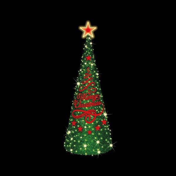 XMAS ΕΠΑΓΓΕΛΜΑΤΙΚΟ ΣΧΕΔΙΟ ΔΕΝΤΡΟ 3D ΘΕΡΜΗ ΛΕΥΚΗ ΦΩΤΟΣΩΛΗΝΑ ΘΕΡΜΟ & ΛΕΥΚΟ LED 350x120cm IP65 Eurolamp 600-23450