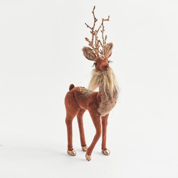 ΒΕΛΟΥΔΙΝΟΣ ΤΑΡΑΝΔΟΣ, ΣΚΟΥΡΟ ΚΑΦΕ, 13x5x29cm Eurolamp 600-44461