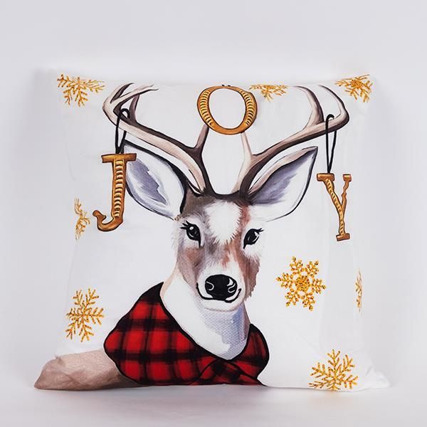 ΜΑΞΙΛΑΡΙ ΚΟΚΚΙΝΟ, ΜΕ ΤΑΡΑΝΔΟ,  45x45cm Eurolamp 600-46392