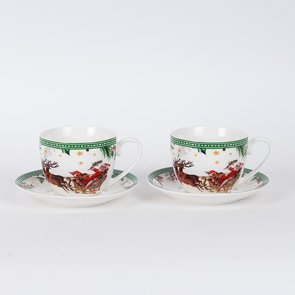 ΚΟΥΠΑ ΜΕ ΠΙΑΤΑΚΙ, ΜΕ ΧΡΙΣΤΟΥΓΕΝΝΙΑΤΙΚΗ ΠΑΡΑΣΤΑΣΗ, ΣΕΤ 2 ΤΜΧ Eurolamp 600-46507