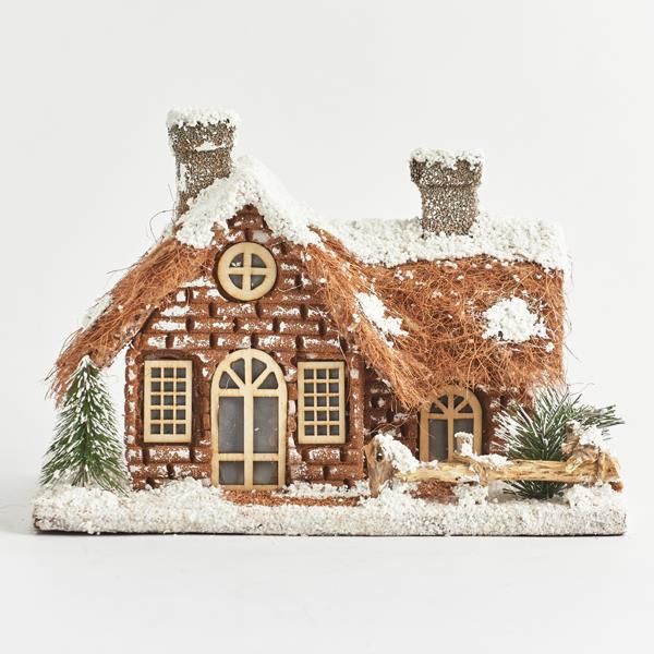 ΣΠΙΤΑΚΙ ΦΩΤΙΖΟΜΕΝΟ, ΜΕ ΜΟΝΟΠΑΤΙ, ΜΠΑΤΑΡΙΑΣ, 30x20x20cm Eurolamp 600-43990