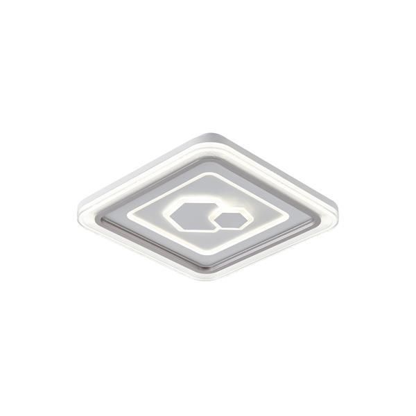 ΠΛΑΦΟΝΙΕΡΑ ΜΕΤΑΛΛΟ-ΠΛΑΣΤΙΚΟ LED 60W 4680Lm 3CCT(3000-4000-6000K) Φ490X50mm ΛΕΥΚΟ ARTE ILLUMINA MOTIVO Eurolamp 144-51036