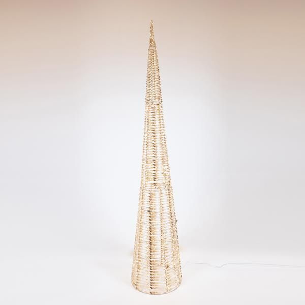 ΚΩΝΟΣ ΦΩΤΙΖΟΜΕΝΟΣ ΧΡΥΣΟΣ 210cm, 2400 LED, 31V ΜΕΤΑΣΧΗΜΑΤΙΣΤΗ, TIMER, ΑΣΗΜΙ ΧΑΛΚΙΝΟ ΚΑΛΩΔΙΟ, ΘΕΡΜΟ ΛΕΥΚΟ LED, ΠΡΟΕΚΤΑΣΗ ΠΑΡΟΧΗΣ 5m, IP44 Eurolamp 600-22479